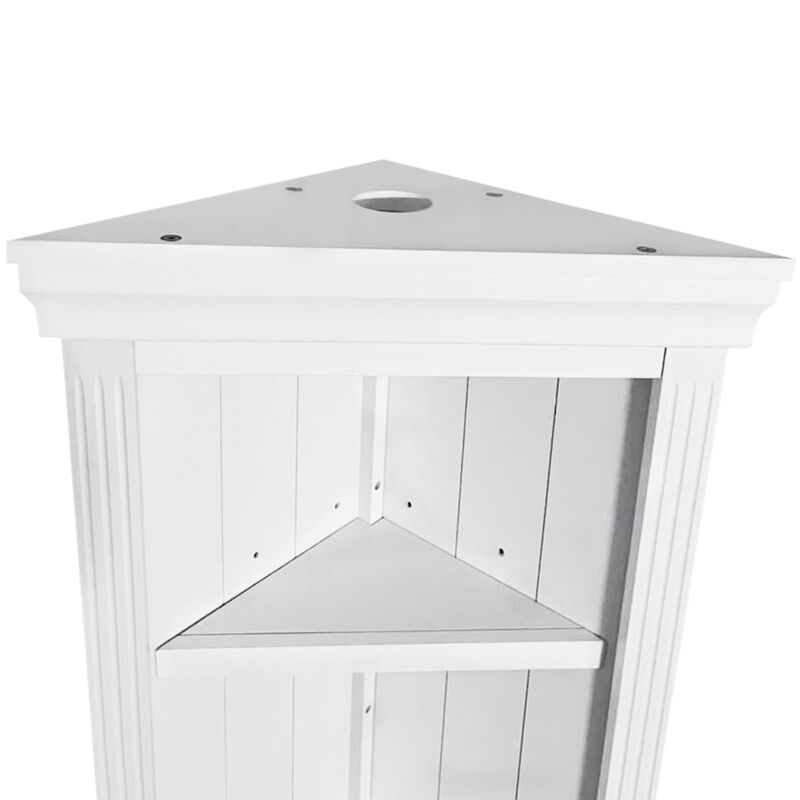 Merax 5 Tiers Corner Bookcase with LED Light