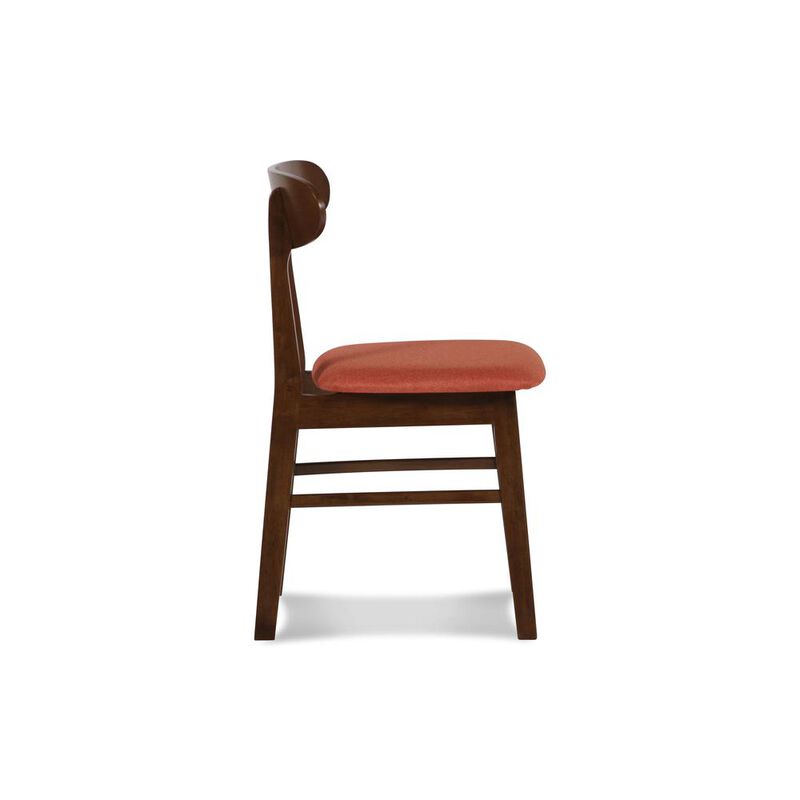 New Classic Furniture Furniture Morocco Dining Chair with Cushion- Set of 2- Orange
