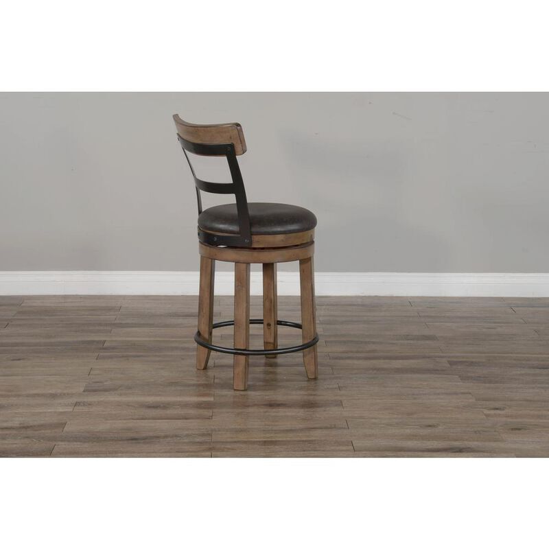 Sunny Designs Swivel Barstool with Cushion
