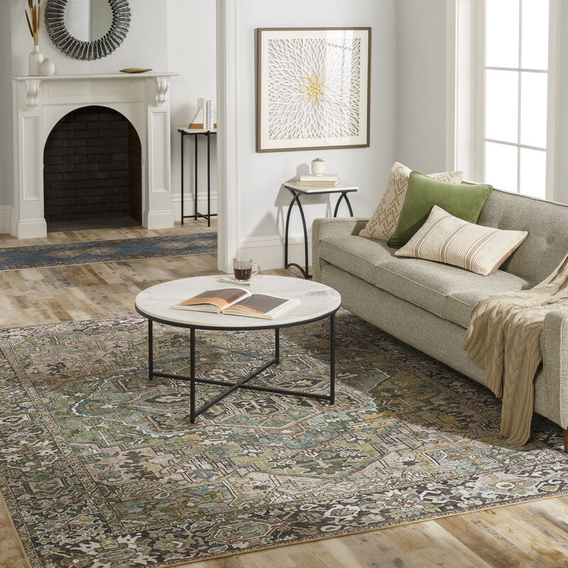 Iris IRS-2310 9' x 12' Green Rug