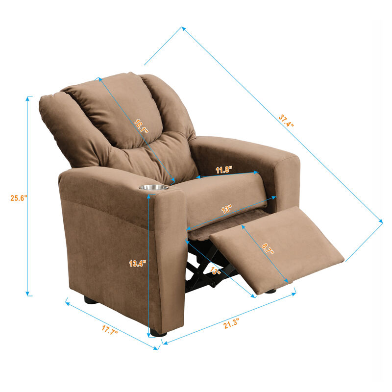 Children's Furniture Set with Chair, Couch, and Recliner