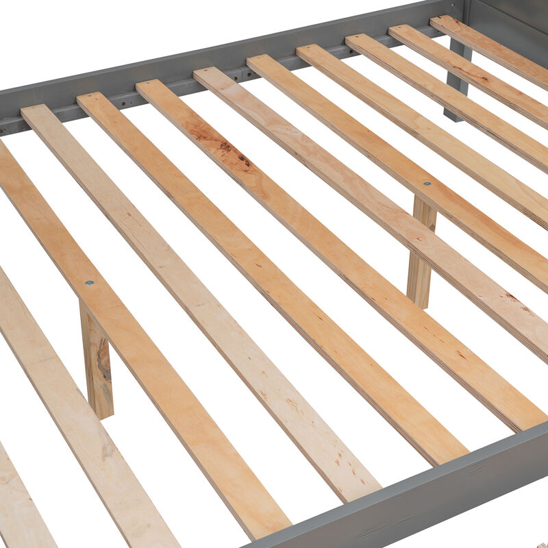 Merax Bunk Bed with Shelves  and Storage Staircase