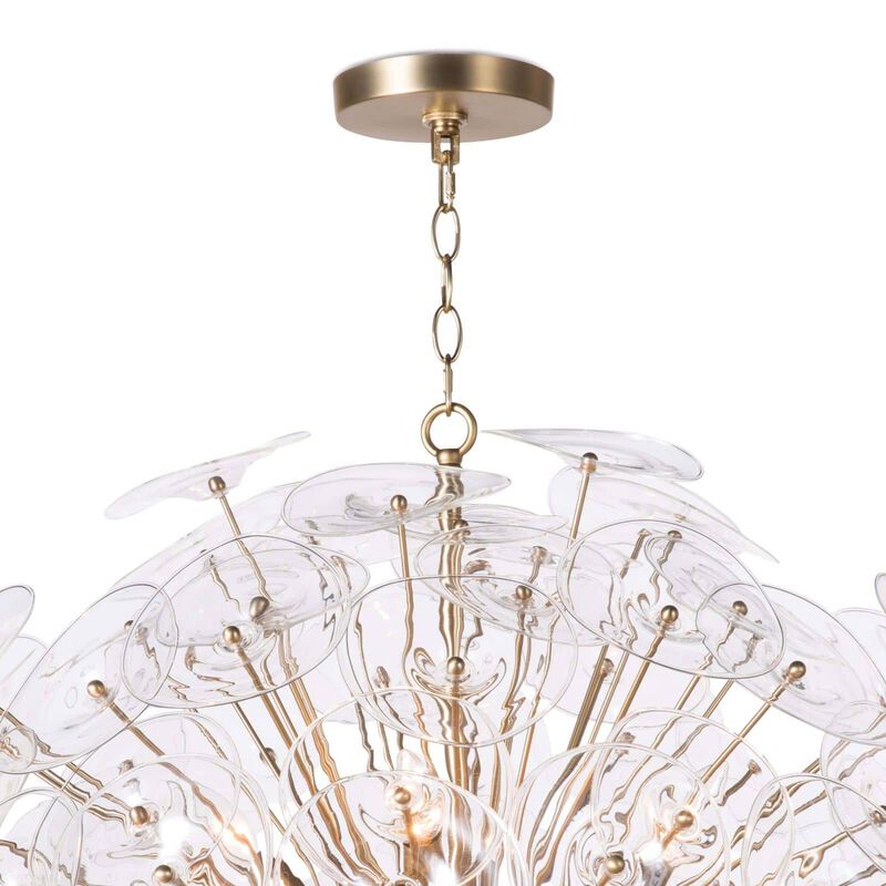 Poppy Glass Chandelier Large