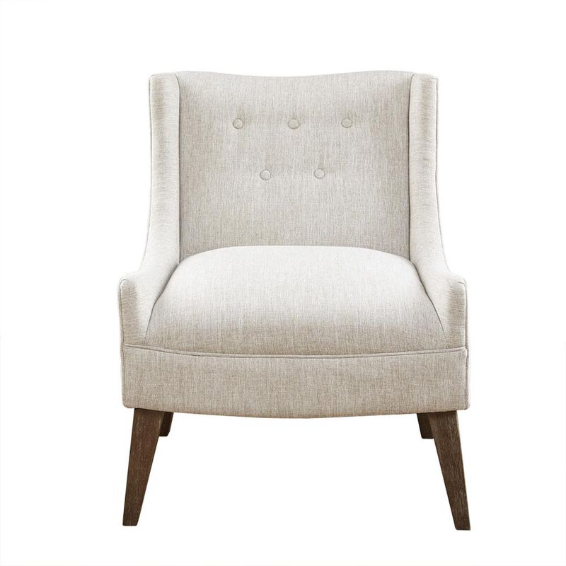 Belen Kox Simple and Chic Upholstered Chair with Reclaimed Wood Finish, Belen Kox