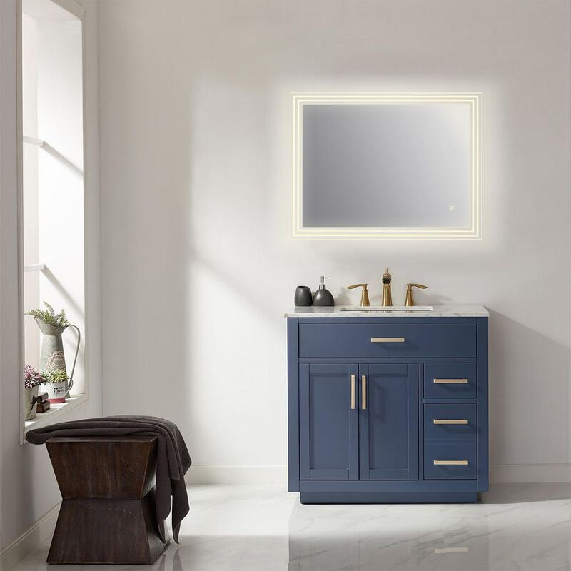 Altair Livorno 36” Rectangle Frameless Modern LED Bathroom Vanity Mirror