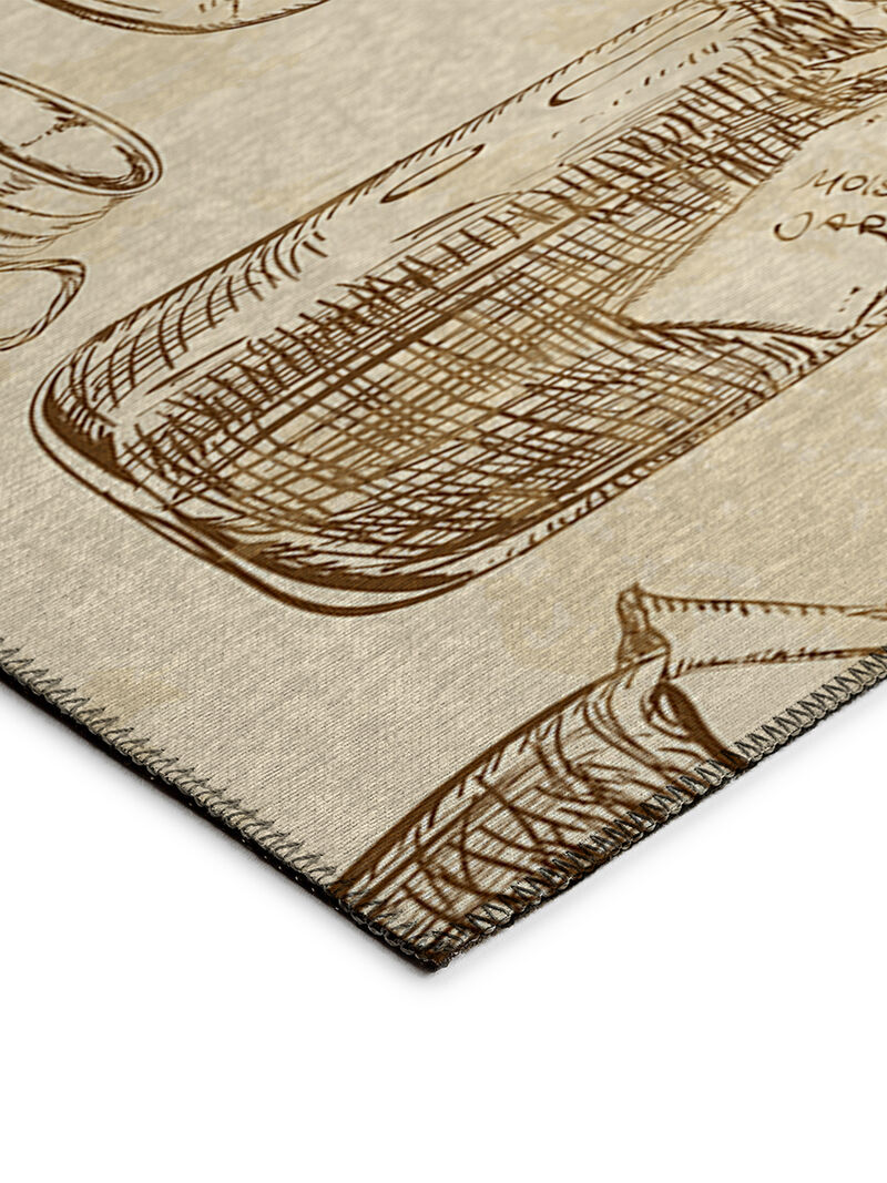 Kendall KE18 Parchment 3' x 5' Rug