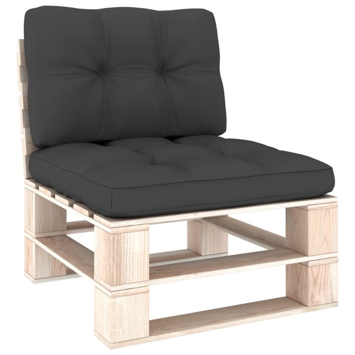 vidaXL Pallet Sofa Cushions 2 pcs Anthracite
