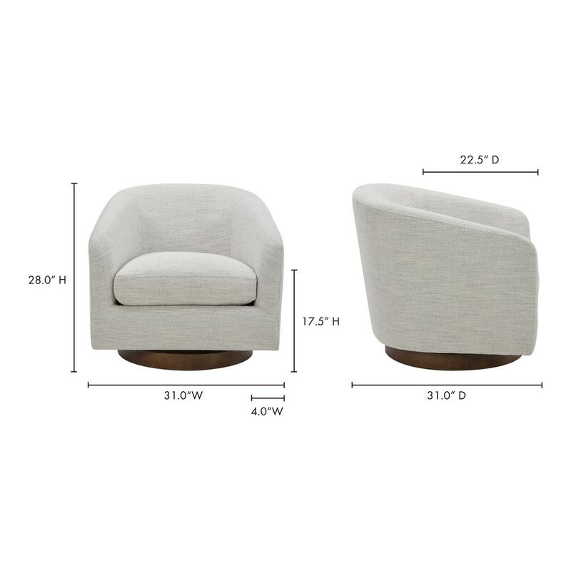 Moe's Home Collection Oscy Swivel Chair