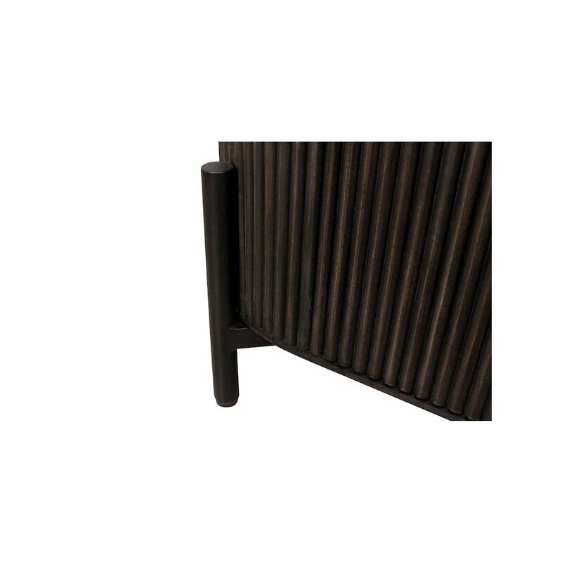 Alex Hamilton Odin 3-Door Sideboard in Charred Ember Finish on Mango Wood