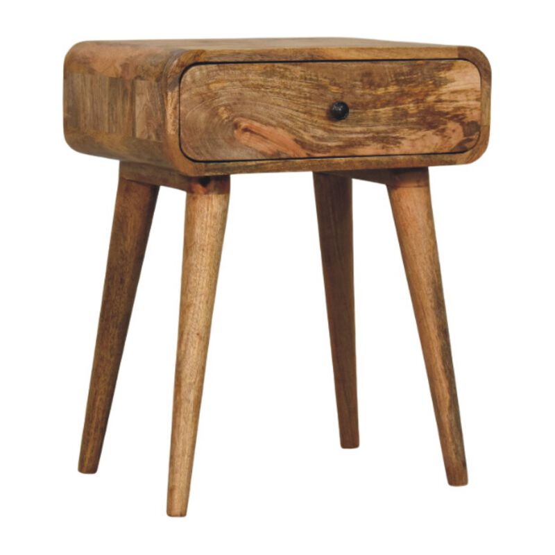 Artisan Furniture Solid Wood Avora Oak-ish Nightstand with 1 drawer