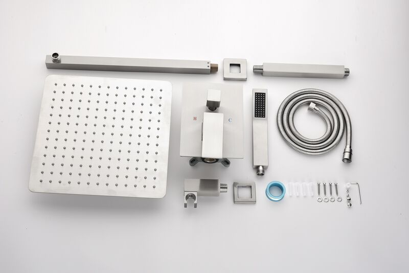 Wall Mounted Rain Shower System, Modern High Pressure Shower Head for Full Body Coverage
