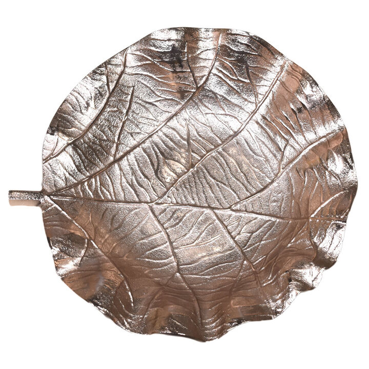 Handmade Decorative Gold Color Coated 4.72 x 4.52 x 1.18 Inches Aluminium Tray 052AB BBH Home's
