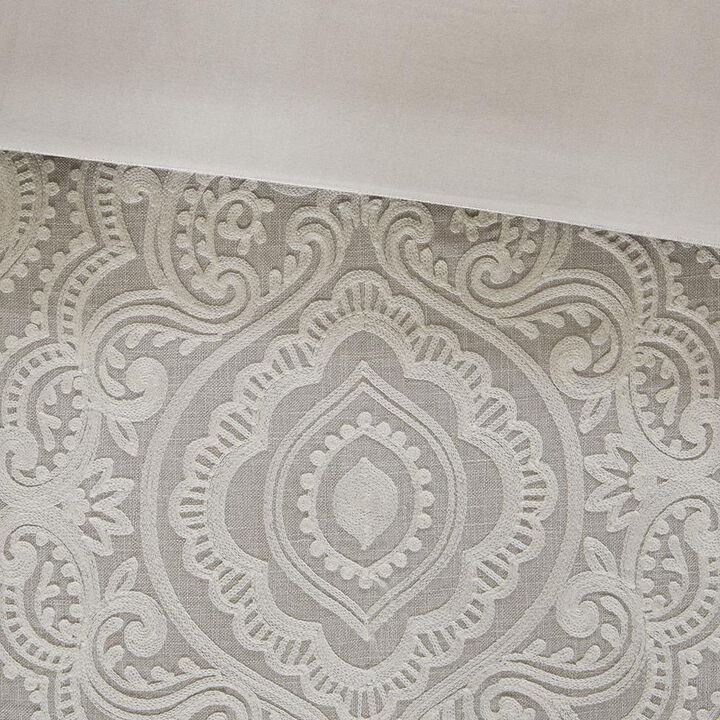 Belen Kox Natural Chain Stitch Embroidery 8pcs Comforter Set, Belen Kox