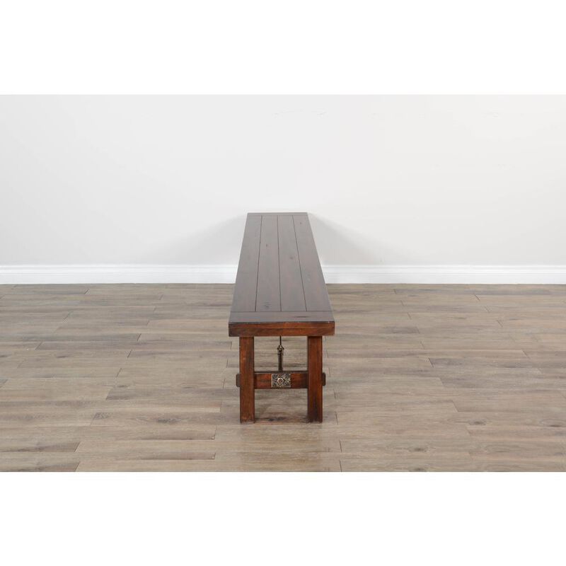 Sunny Designs Dining Bench with Turnbuckle Accents
