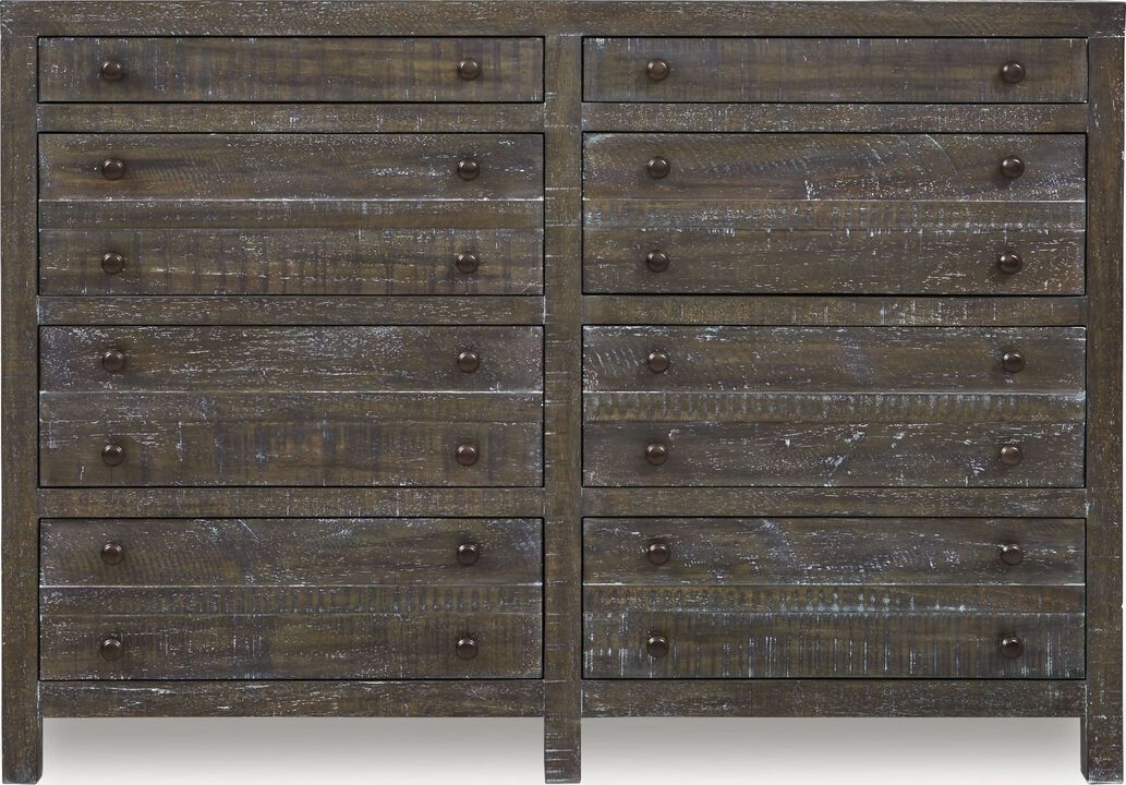 Townsend Solid Wood Eight Drawer Dresser