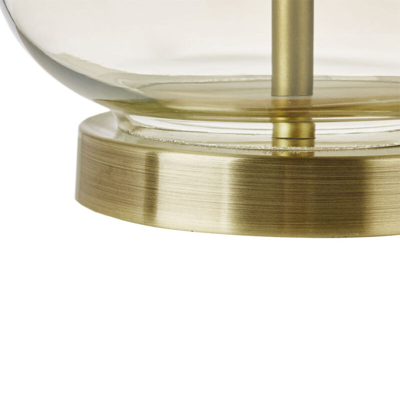 Ellipse Curved Glass Table Lamp, Set Of 2