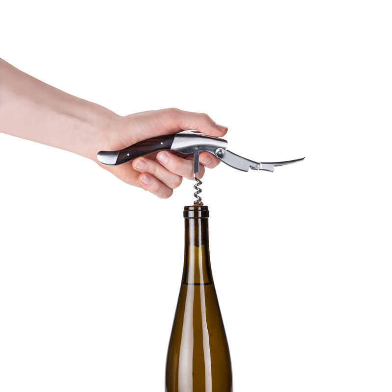 Admiral Heavyweight Corkscrew with Ebony Wood Handle