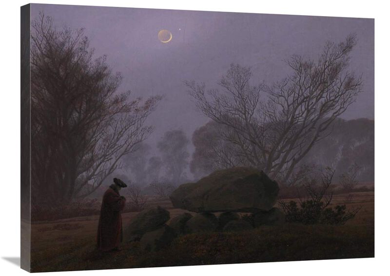 A Walk at Dusk-Canvas Art-32x24
