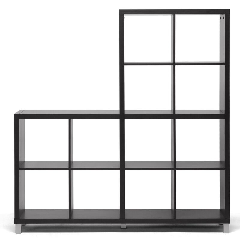 Baxton StudioBaxton Studio Sunna Modern Cube Shelving Unit, Dark Brown