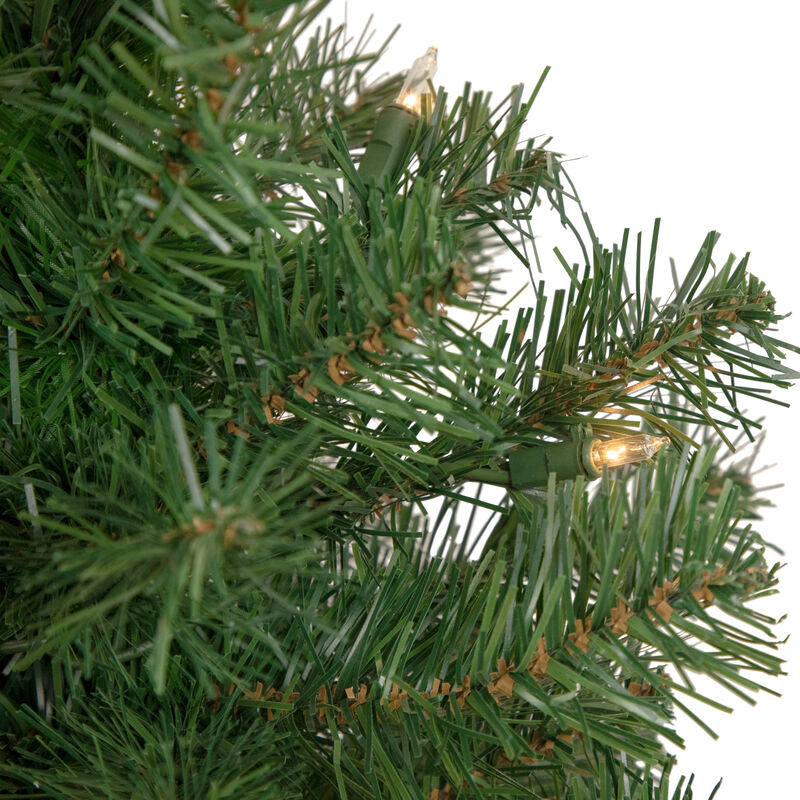 2' Pre-Lit Oakridge Noble Fir Artificial Christmas Tree  Clear Lights
