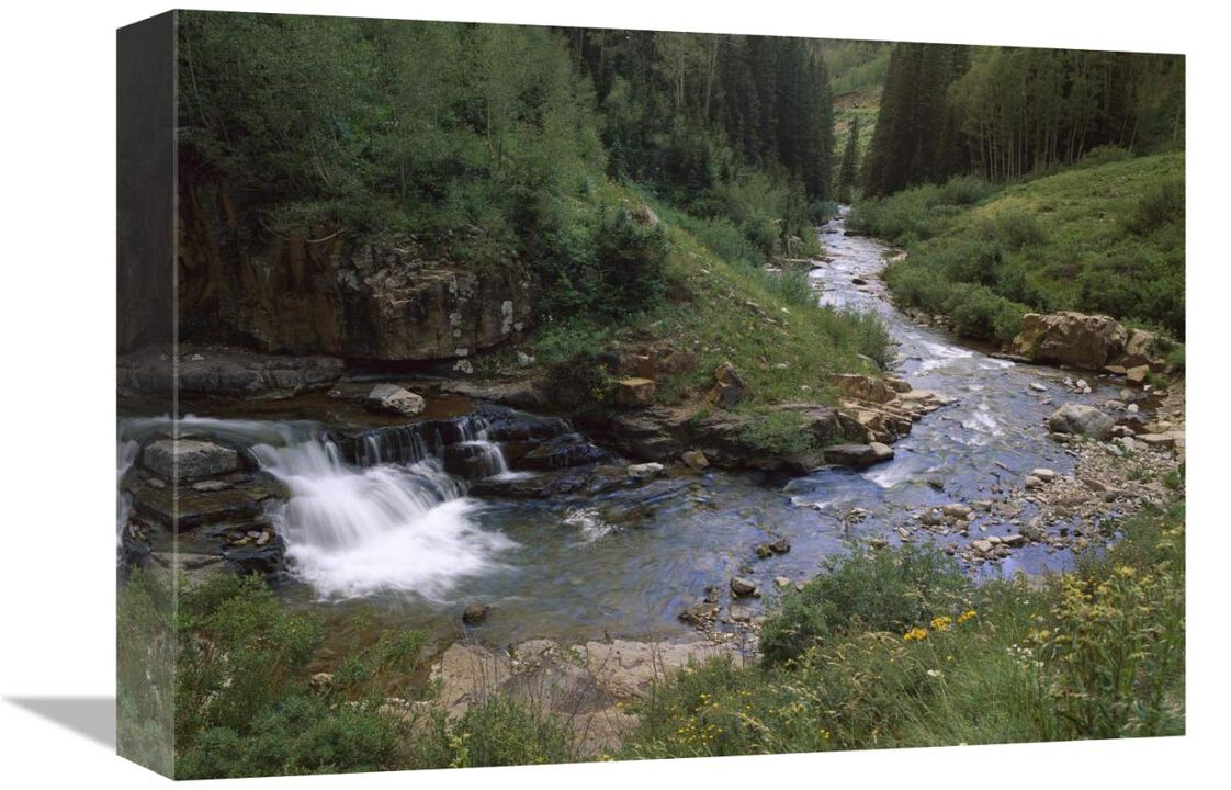 La Plata River, La Plata Canyon, San Juan National Forest, Colorado-Canvas Art-16x12