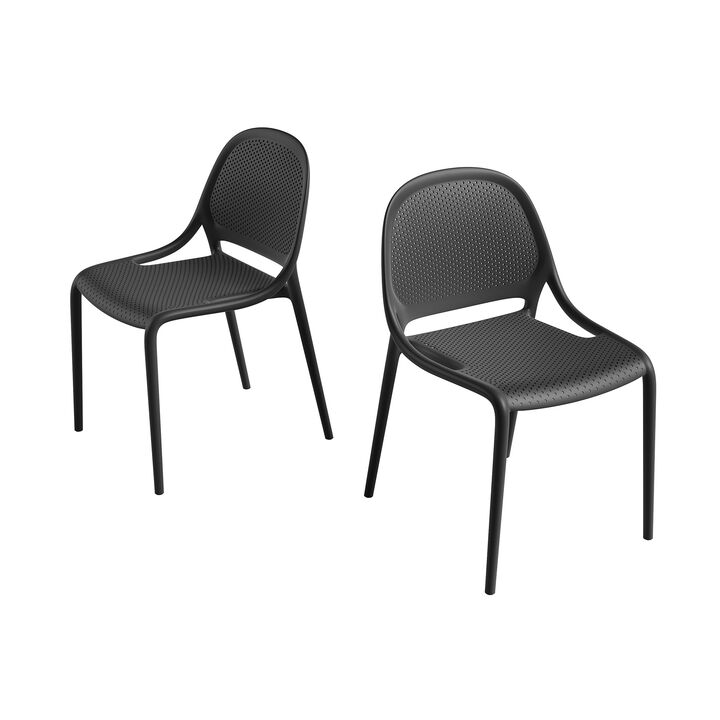 STACKABLE OUTDOOR & INDOOR SHAY CHAIR (Set of 2)