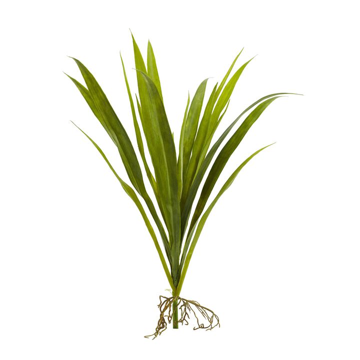 Hivvago 15" Grass Artificial Plant (Set of 6)