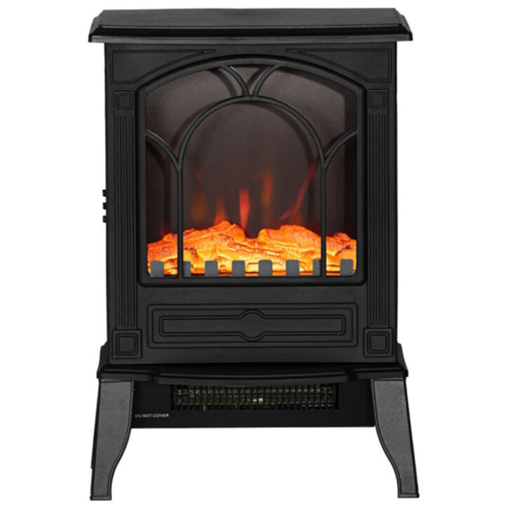 Energy-Efficient Electric Fireplace Heater with Multiple Heat Settings