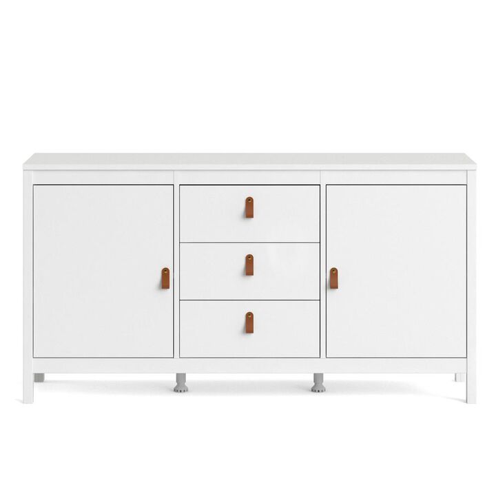 Tvilum Madrid 2 Door Sideboard with 3 Drawers, White