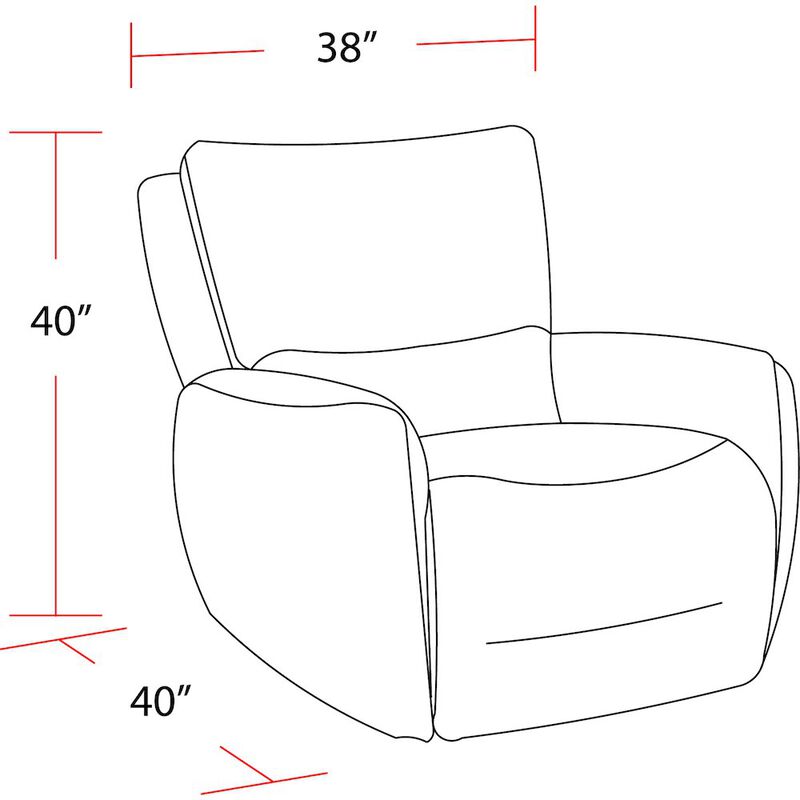 Parker Living Stellar - Bloke Smoke Zero Gravity Power Recliner