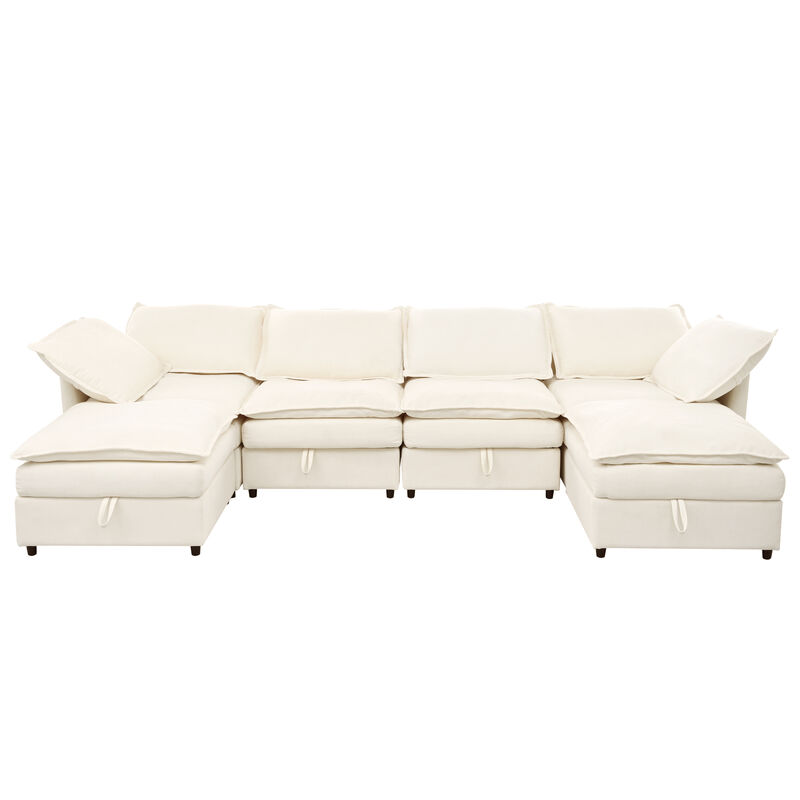 Merax Versatile 6-seat Modular Sofa with Storage