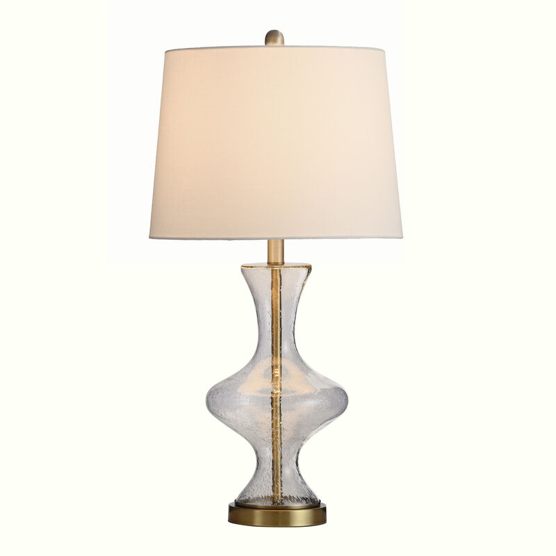 Seeded Glass 3-Way Table Lamp (Set of 2)