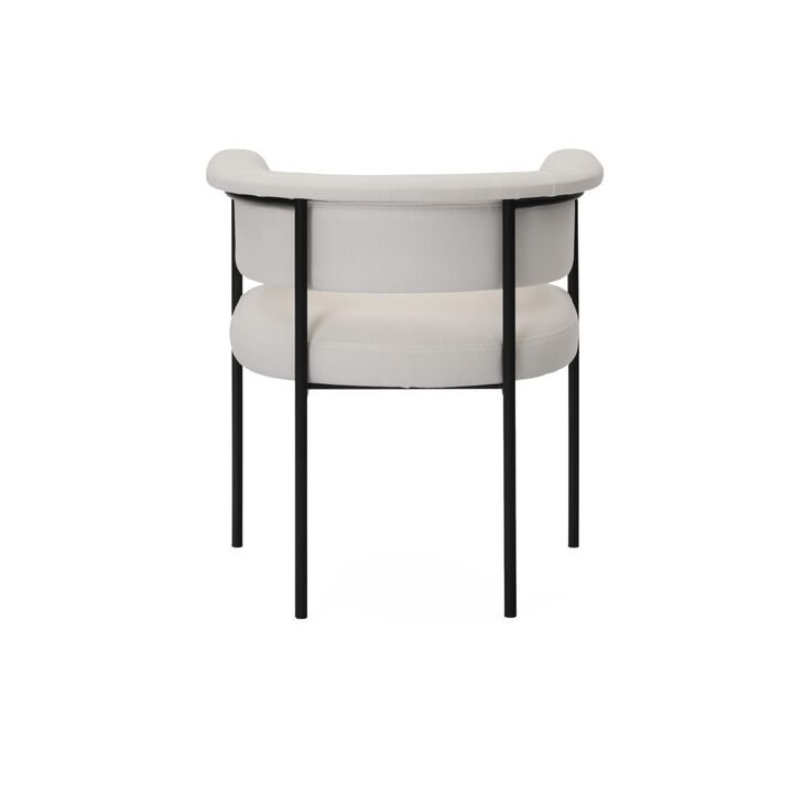 Taylor Black Performance Linen Dining Chair