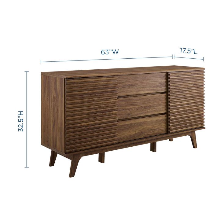 Render 63" Sideboard Buffet Table or TV Stand-Benzara