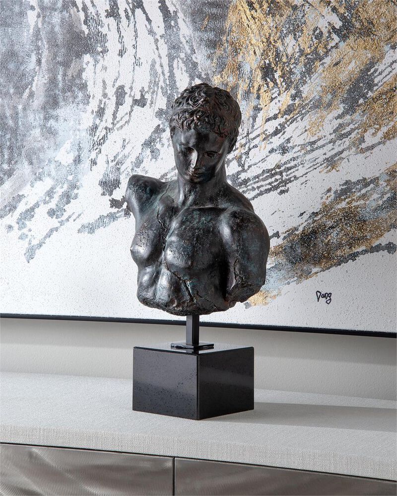 Greek Bust In Verde-Black