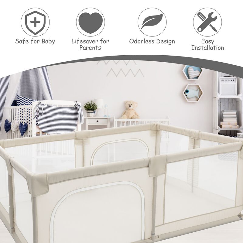 Baby Playpen Extra Large Kids Activity Center Safety Play