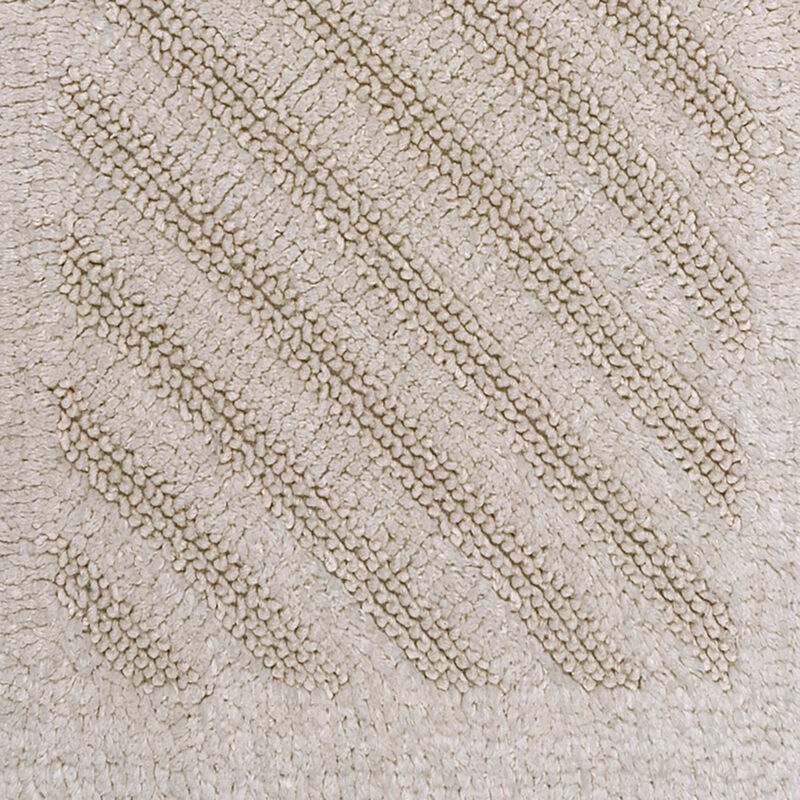 Knightsbridge Shooting Star 220 GSF Reversible Bath Rug 20 x 30 - Ivory