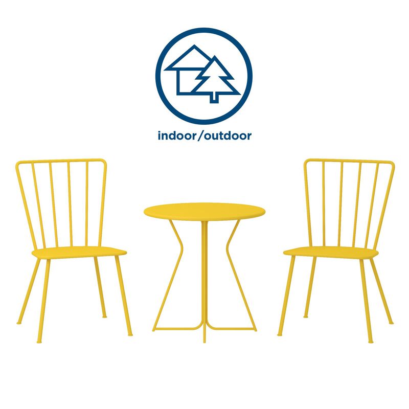Novogratz Heidi Outdoor/Indoor 3 Piece Bistro Set
