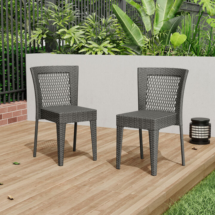 Merax Outdoor Dining  Leisure Chairs Set of 2