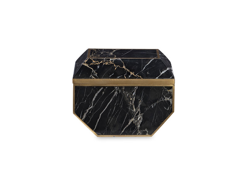 Small Brass & Golden Portoro Box