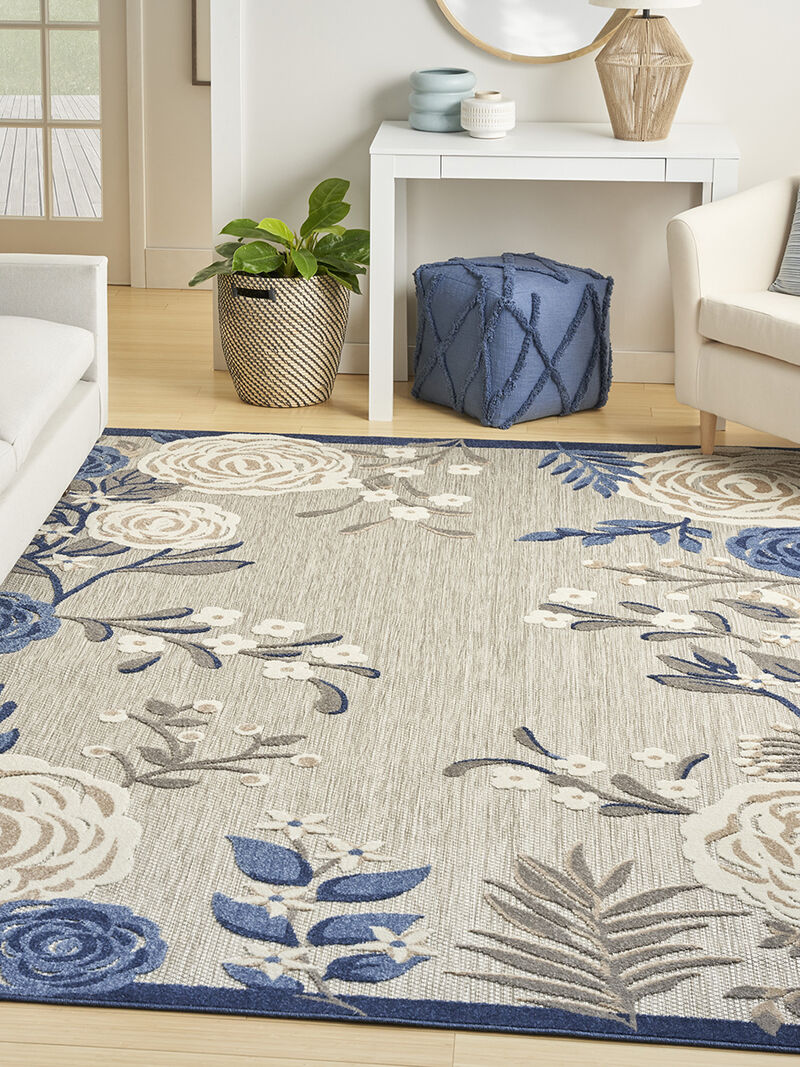 Aloha ALH32 Blue/Gray 6' x 9' Rug