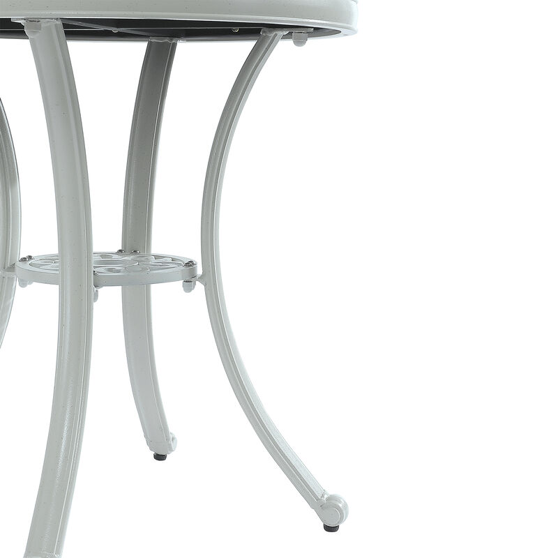 MONDAWE Patio Cast Aluminum Bistro 3-Piece Dining Set, Round Table and 2 Piece Outdoor Chair� Indoor & Outdoor Chic Furniture