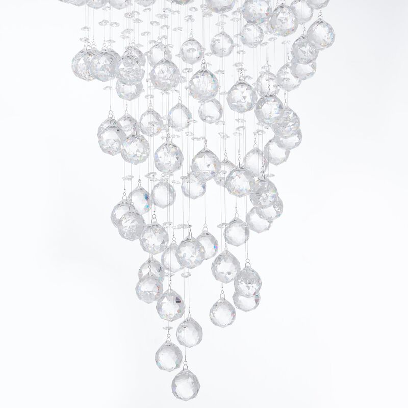 Crystal Chandelier Double Helix 7 LED Light