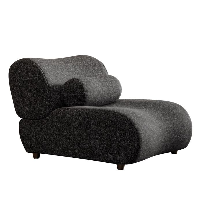 Merax  Chenille Sofa Couch with 70° Reclined Backrest