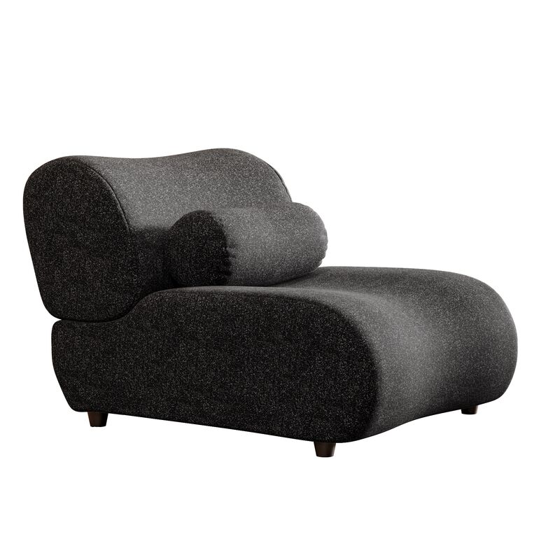 Merax  Chenille Sofa Couch with 70° Reclined Backrest