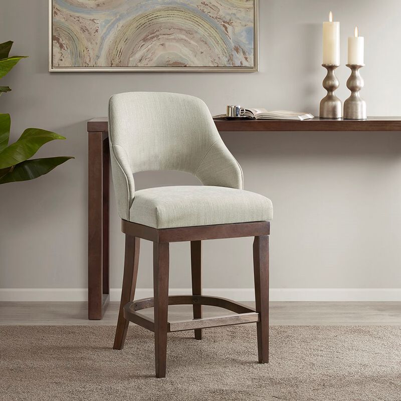 Gracie Mills Nancy Transitional Swivel Counter Stool