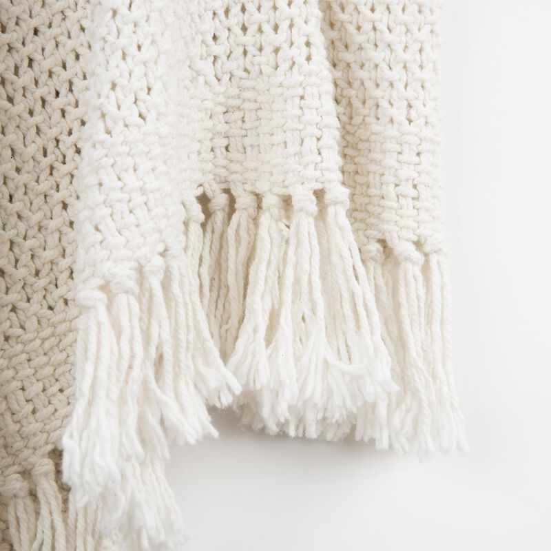 White 50" x 60" Throw Blanket