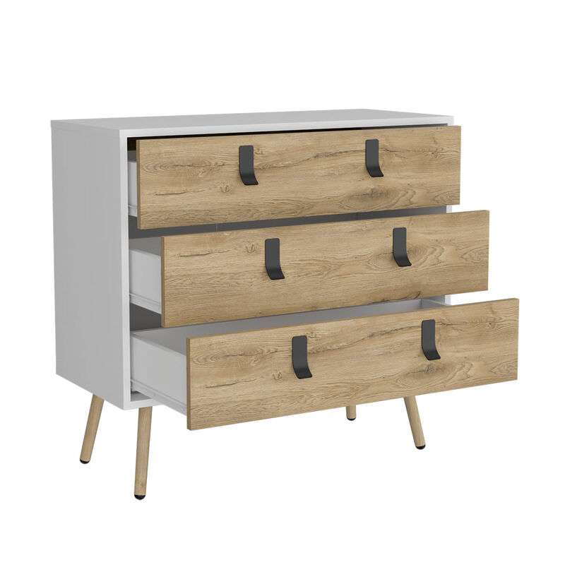 Dresser Magness, Bedroom, White / Macadamia