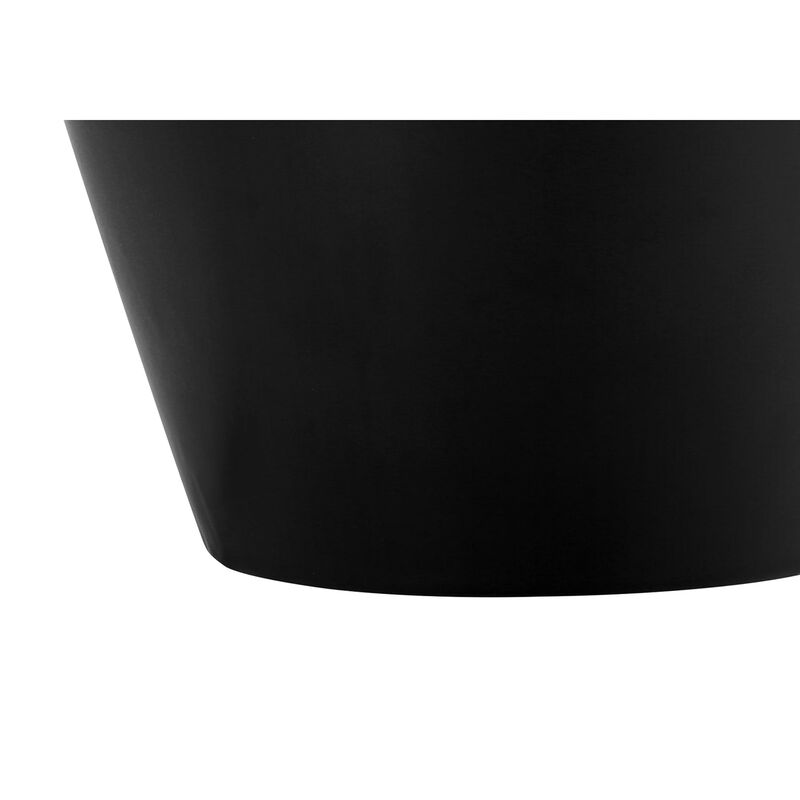 Monarch Specialties I 9738 - Lighting, 17"H, Table Lamp, Black Ceramic, Ivory / Cream Shade, Transitiona