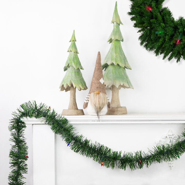 18' x 3" Pre-Lit Pine Two-tone Artificial Christmas Garland  Multicolor Lights